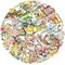 50PCS Flower & Bird Transparent Stickers – Watercolor Nature PET Stickers for Scrapbooking, Bullet Journals, Planners, Laptops, Phone Cases & DIY Crafts